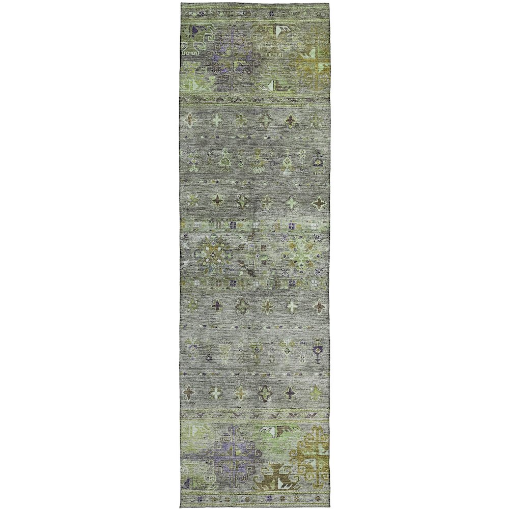 Indoor/Outdoor Karaj Sage 2'3" x 7'6" Runner Rug. Picture 1