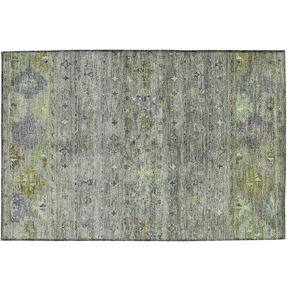 Indoor/Outdoor Karaj Sage 1'8" x 2'6" Rug. Picture 1