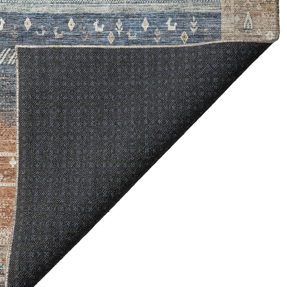Indoor/Outdoor Karaj Brown 1'8" x 2'6" Rug. Picture 4