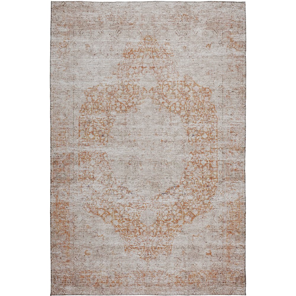 Indoor/Outdoor Karaj Copper 2'6" x 3'10" Rug. Picture 1