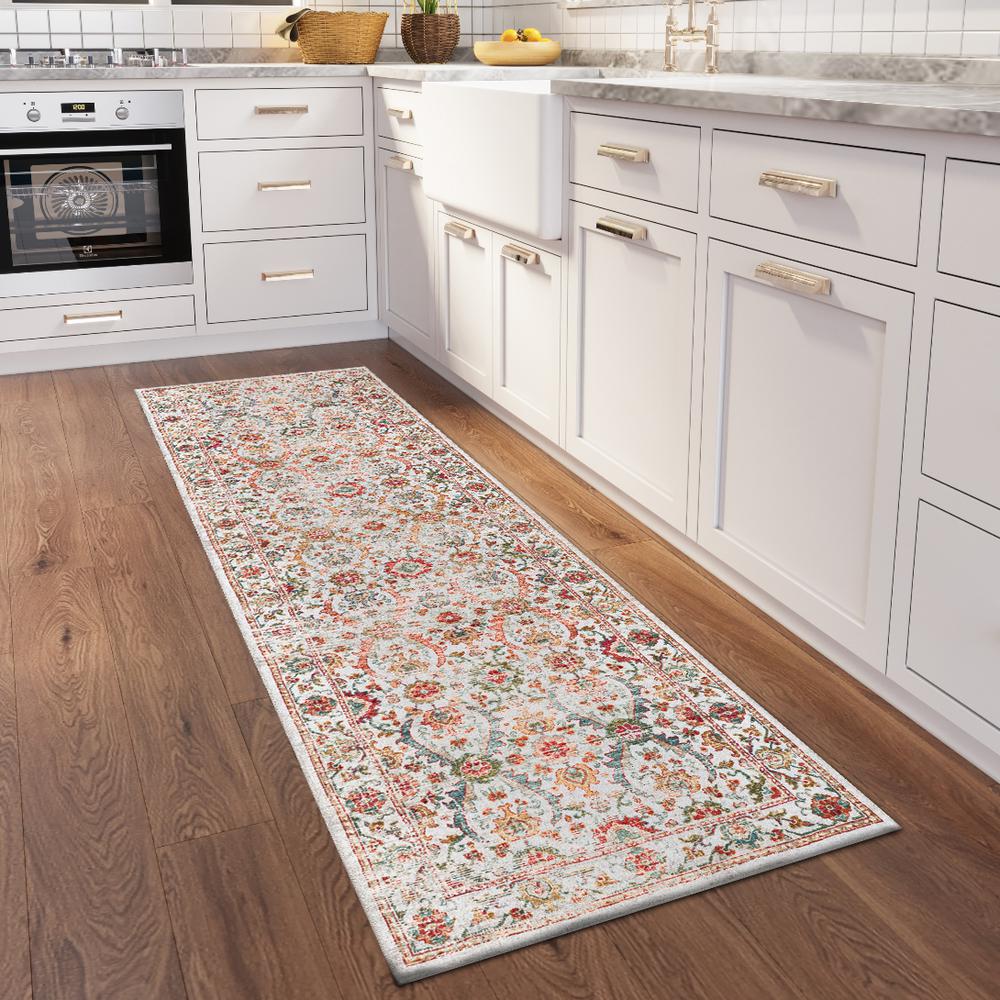 Jericho JC1 Ivory 2'6" x 8' Runner Rug. Picture 2