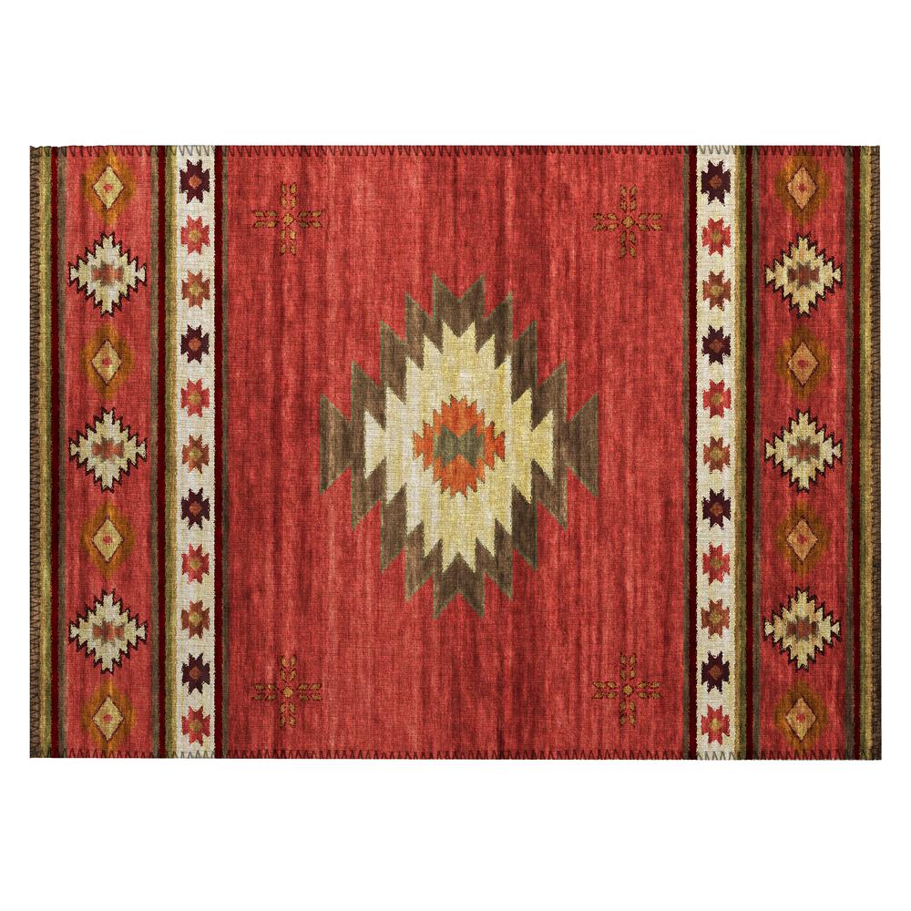 Indoor/Outdoor Sonora ASO34 Spice Washable 1'8" x 2'6" Rug. Picture 1