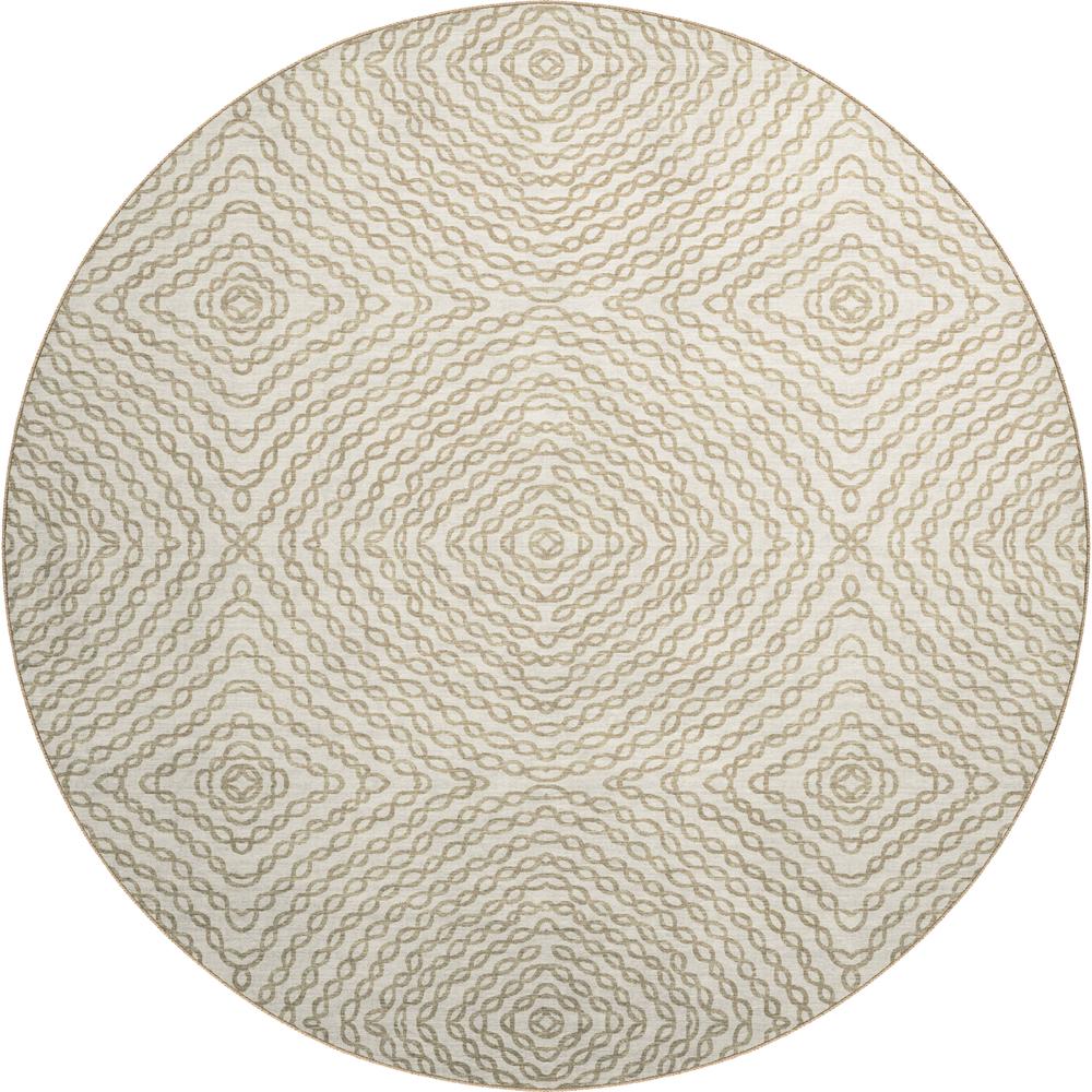 Brisbane BR3 Ivory 8' x 8' Round Rug. Picture 1