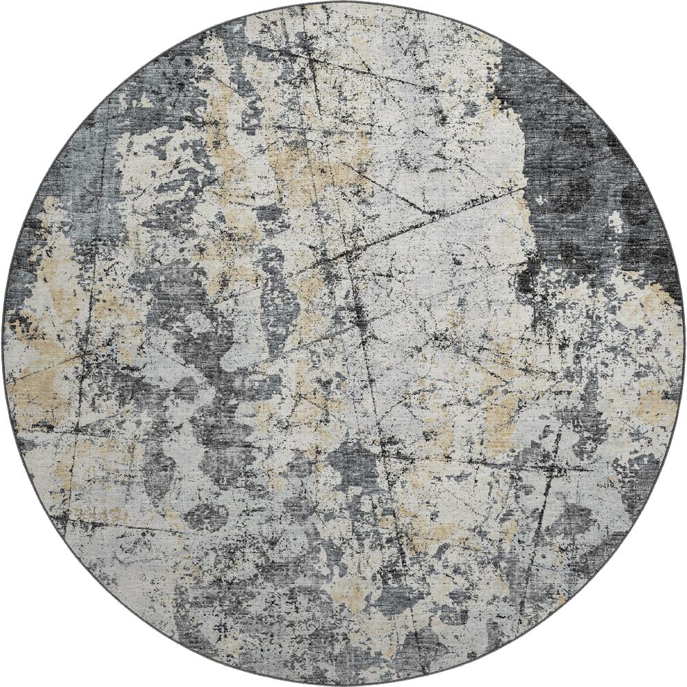 Camberly CM3 Merlot 8' x 8' Round Rug. Picture 1
