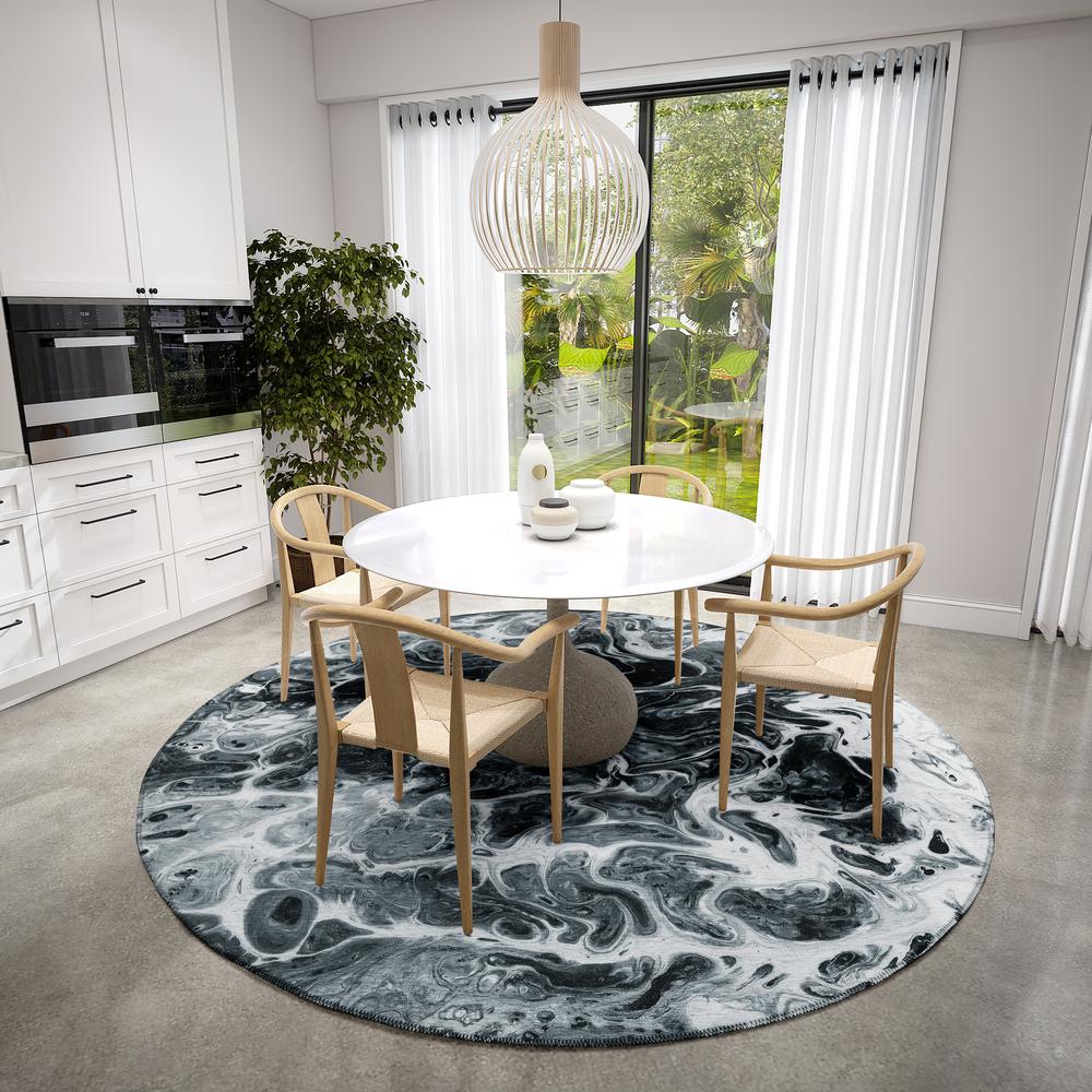 Karina Taboo Modern Abstract 8' x 8' Area Rug Taboo AKC44. Picture 1