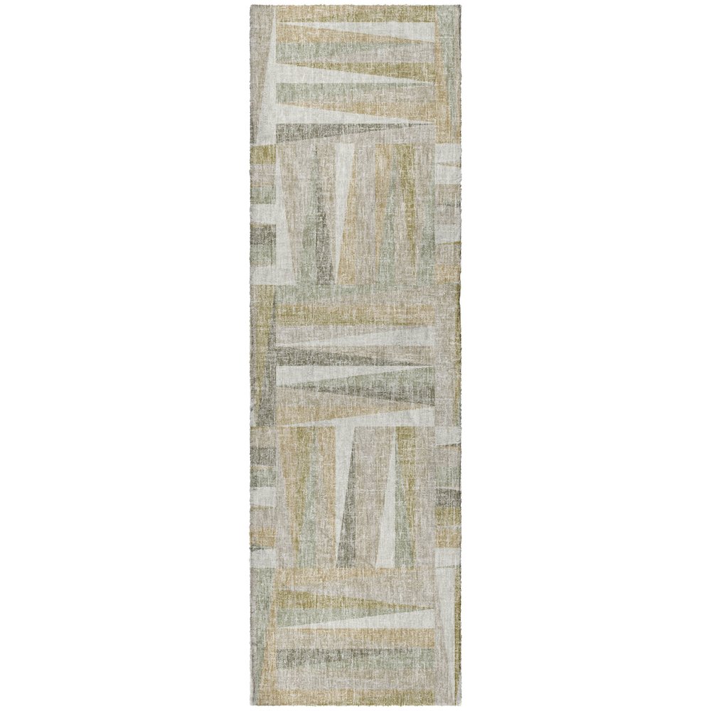 Luxury Washable Lorenzo Linen 2'3" x 7'6" Runner Rug. Picture 1