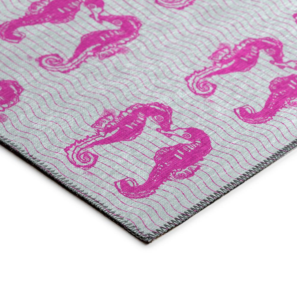 Indoor/Outdoor Seabreeze SZ15 Flamingo Washable 1'8" x 2'6" Rug. Picture 4