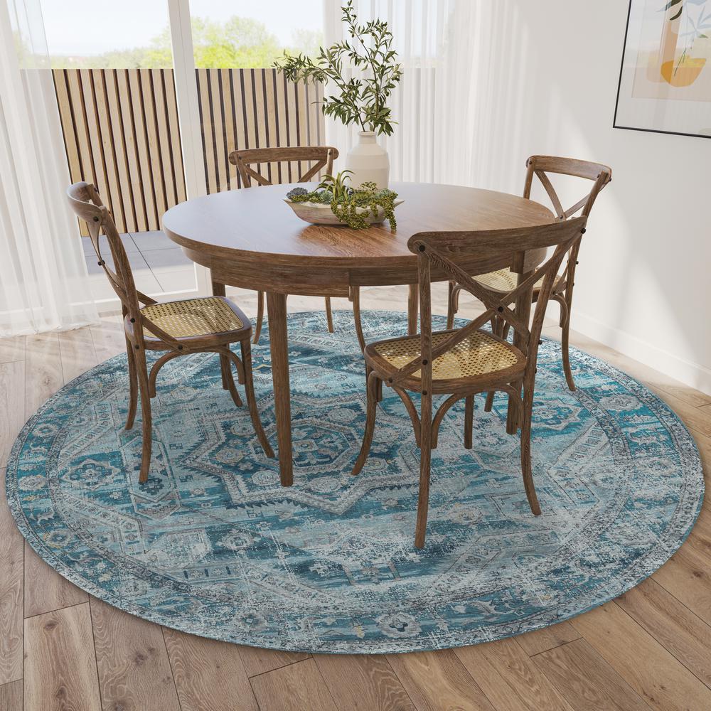 Jericho JC5 Denim 10' x 10' Round Rug. Picture 2