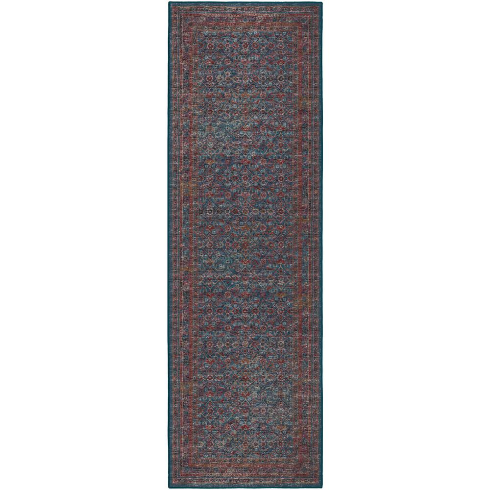 Jericho JC7 Navy 2'6" x 8' Runner Rug. Picture 1