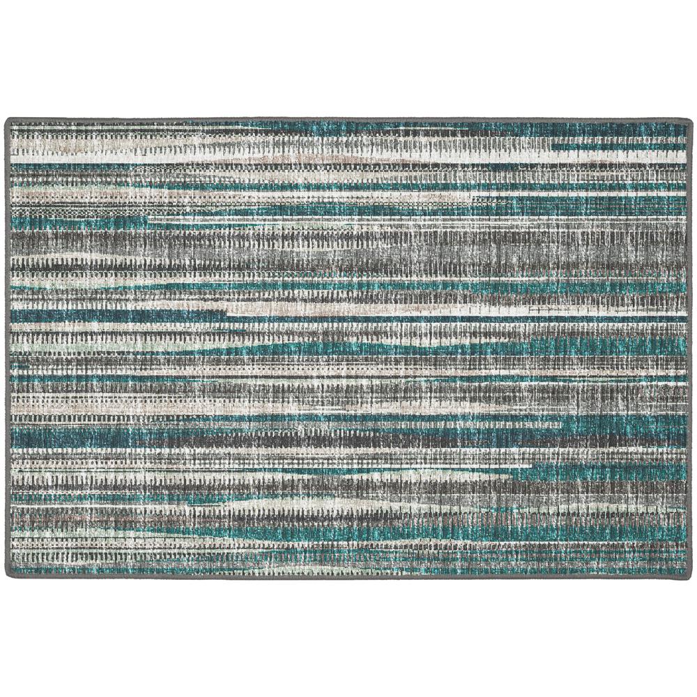 Amador AA1 Teal 2' x 3' Rug. Picture 1