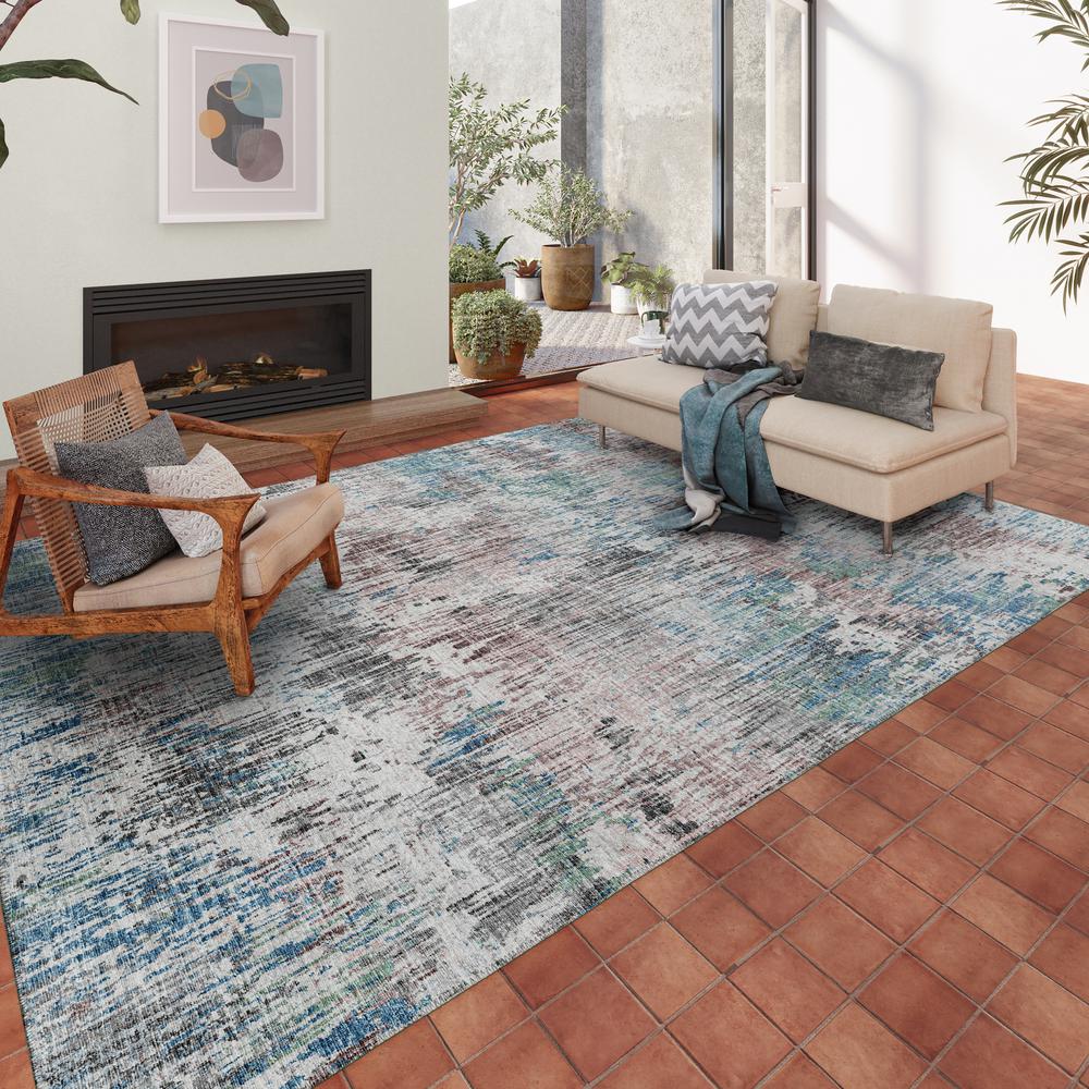 Indoor/Outdoor Accord AAC31 Multi Washable 10' x 14' Rug. Picture 2
