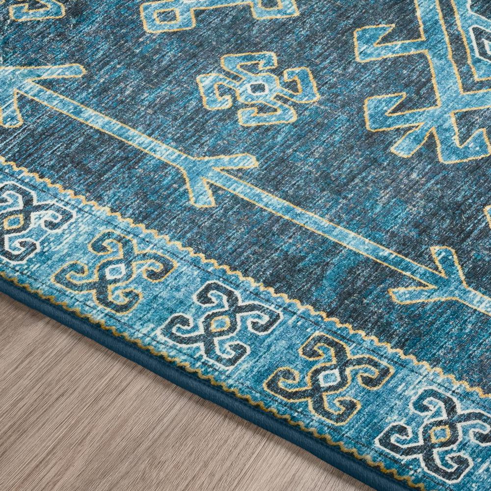 Brisbane BR2 Navy 1'8" x 2'6" Rug. Picture 5
