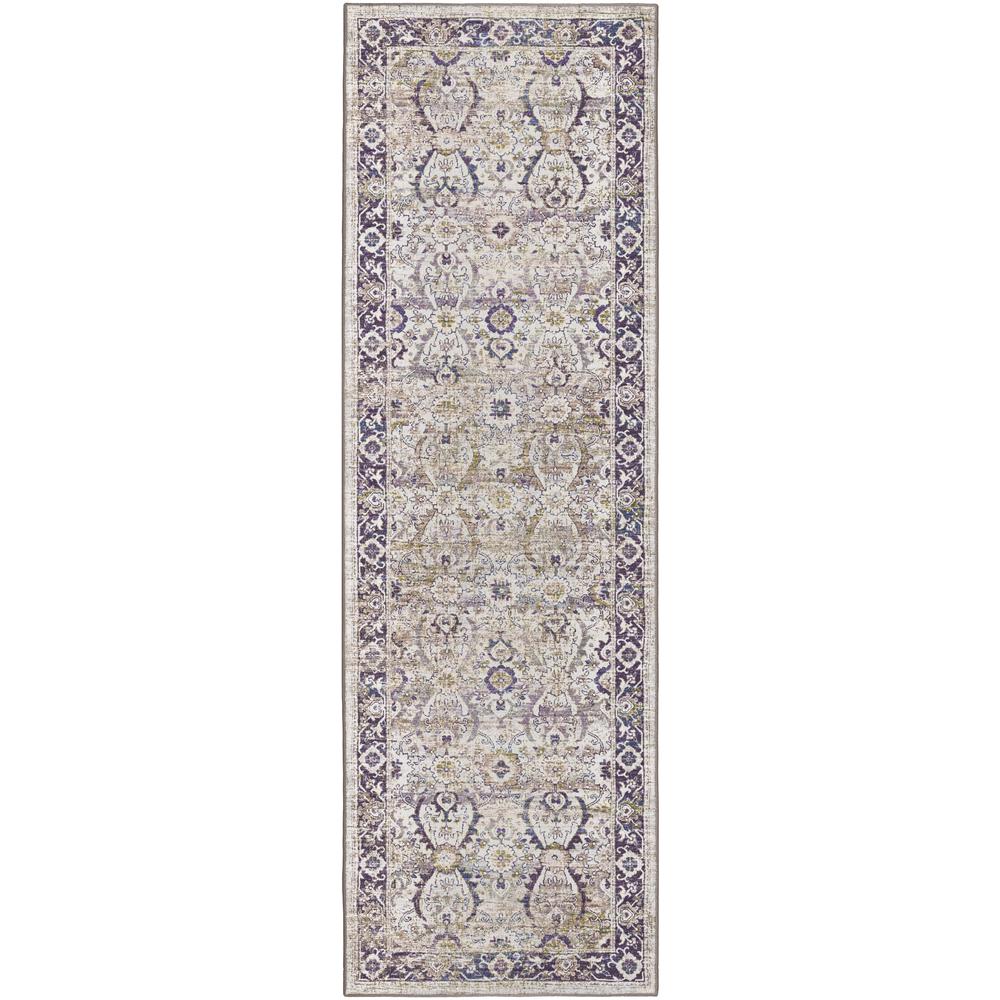Jericho JC1 Oyster 2'6" x 8' Runner Rug. Picture 1