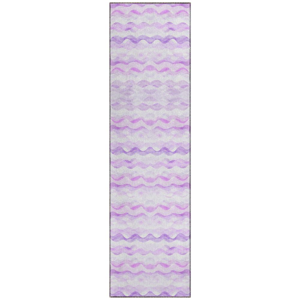 Indoor/Outdoor Surfside ASR46 Purple Washable 2'3" x 7'6" Runner Rug. Picture 1