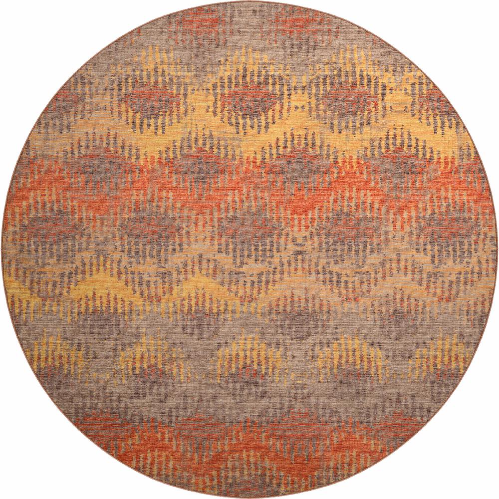 Brisbane BR9 Sunset 8' x 8' Round Rug. Picture 1