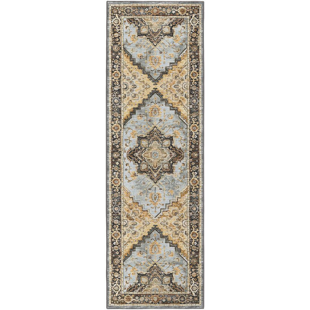 Jericho JC2 Pewter 2'6" x 8' Runner Rug. Picture 1