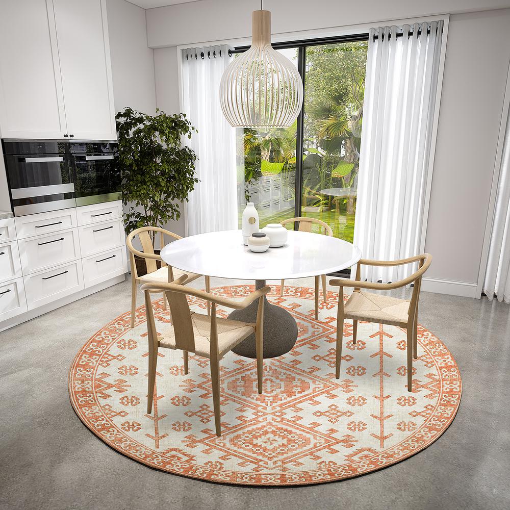 Brisbane BR2 Ivory 8' x 8' Round Rug. Picture 2