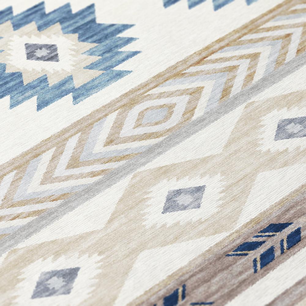Indoor/Outdoor Sonora ASO33 Taupe Washable 10' x 14' Rug. Picture 7