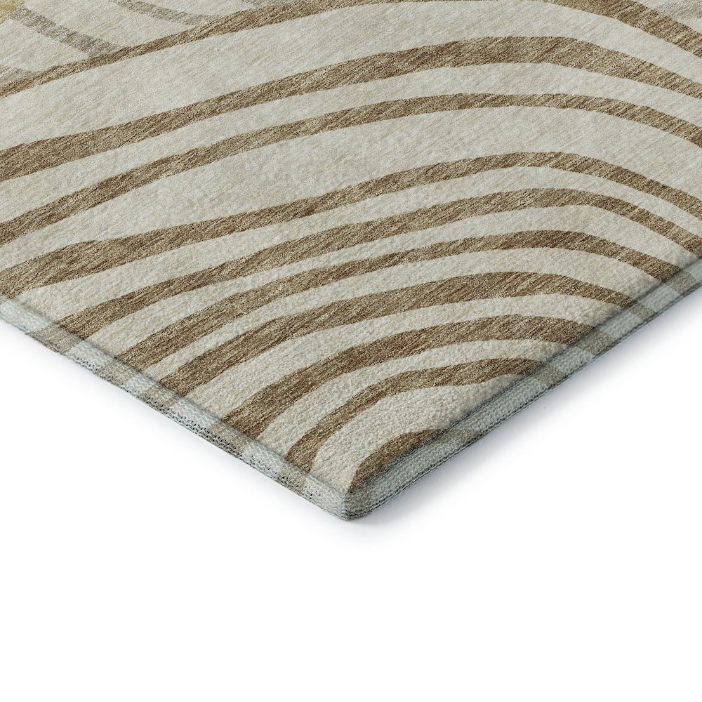 Machine Washable Indoor/Outdoor Neo Gold 1'8" x 2'6" Rug. Picture 2