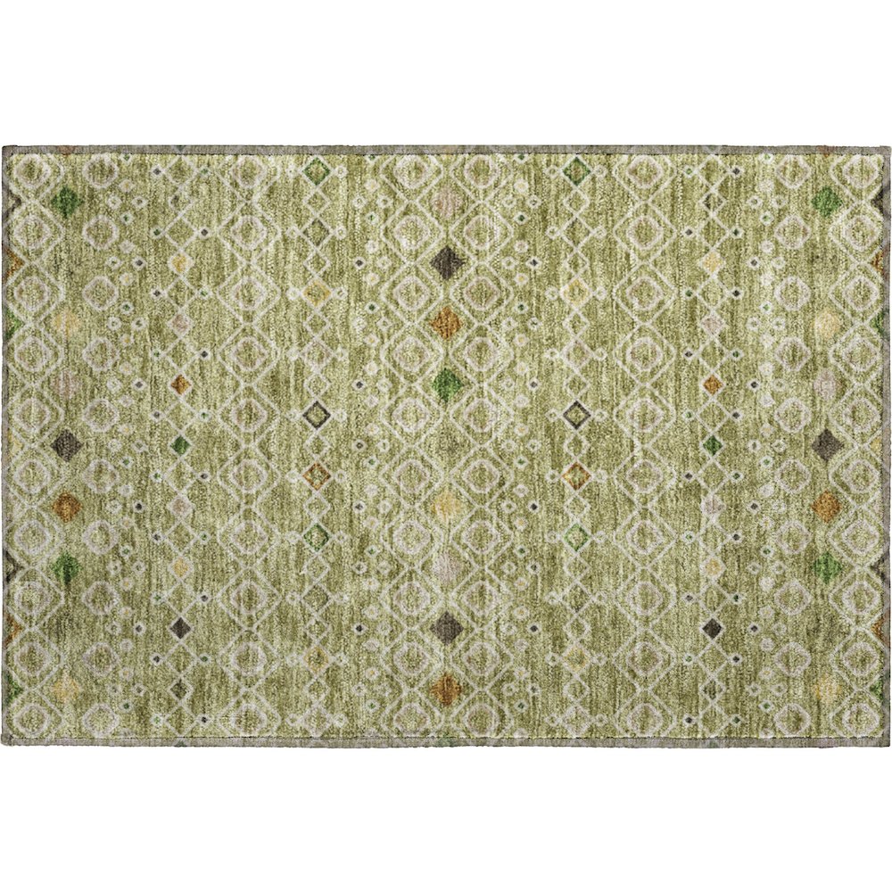 Machine Washable Indoor/Outdoor Neo Sage 1'8" x 2'6" Rug. Picture 1