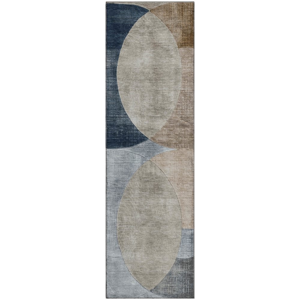 Machine Washable Indoor/Outdoor Neo Sky 2'3" x 7'6" Runner Rug. Picture 1