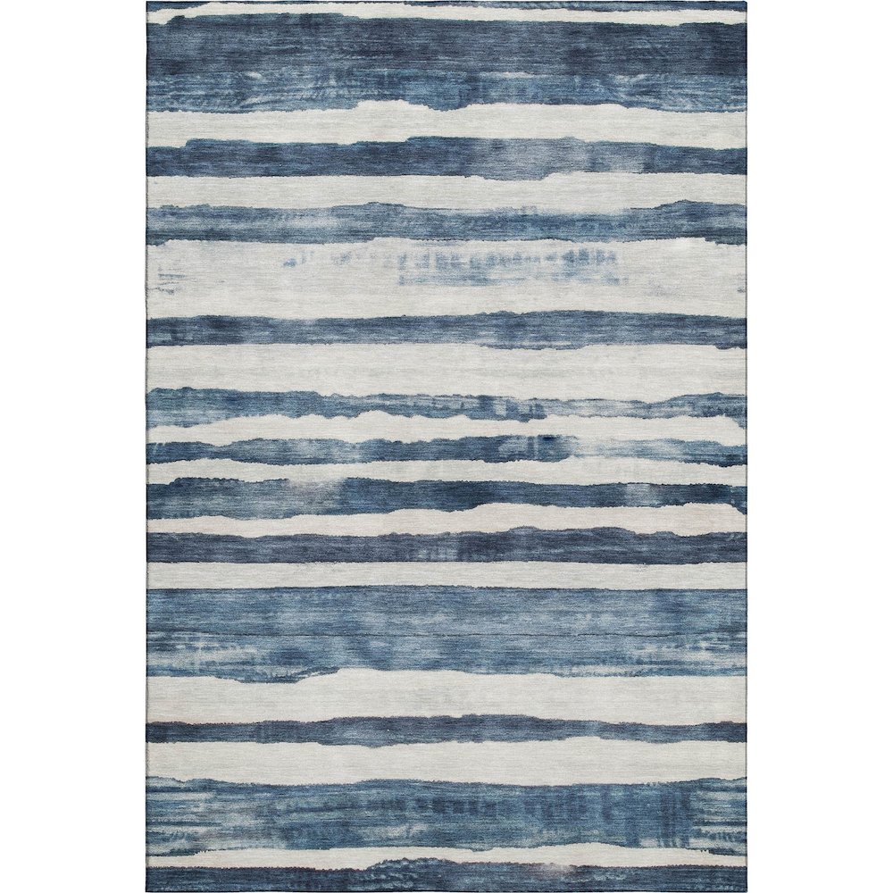 Machine Washable Indoor/Outdoor Neo Denim 2'6" x 3'10" Rug. Picture 1