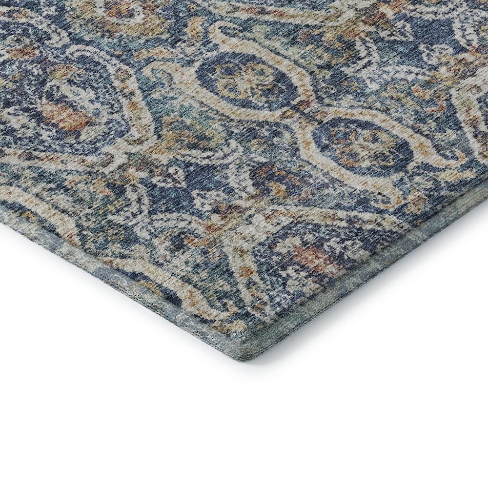 Machine Washable Indoor/Outdoor Neo Denim 1'8" x 2'6" Rug. Picture 2