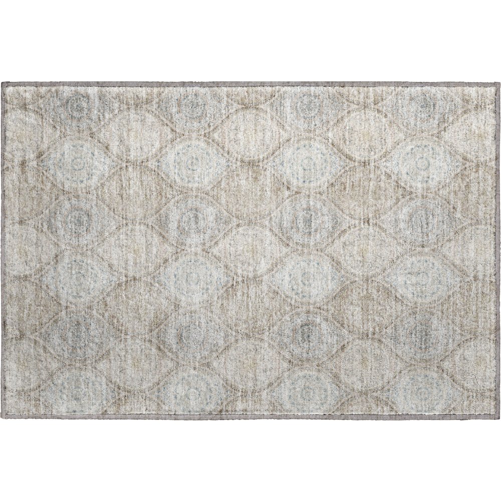Machine Washable Indoor/Outdoor Neo Linen 1'8" x 2'6" Rug. Picture 1