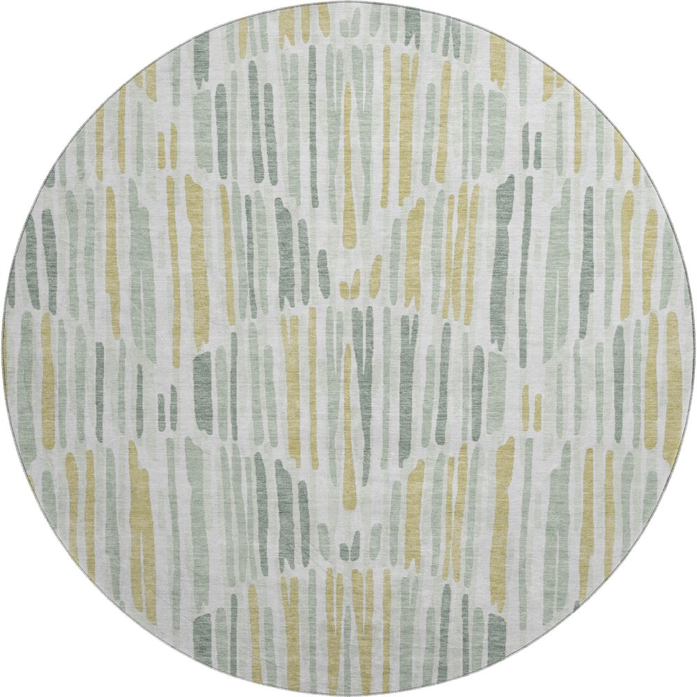 Machine Washable Indoor/Outdoor Neo Sage 8' x 8' Round Rug. Picture 1