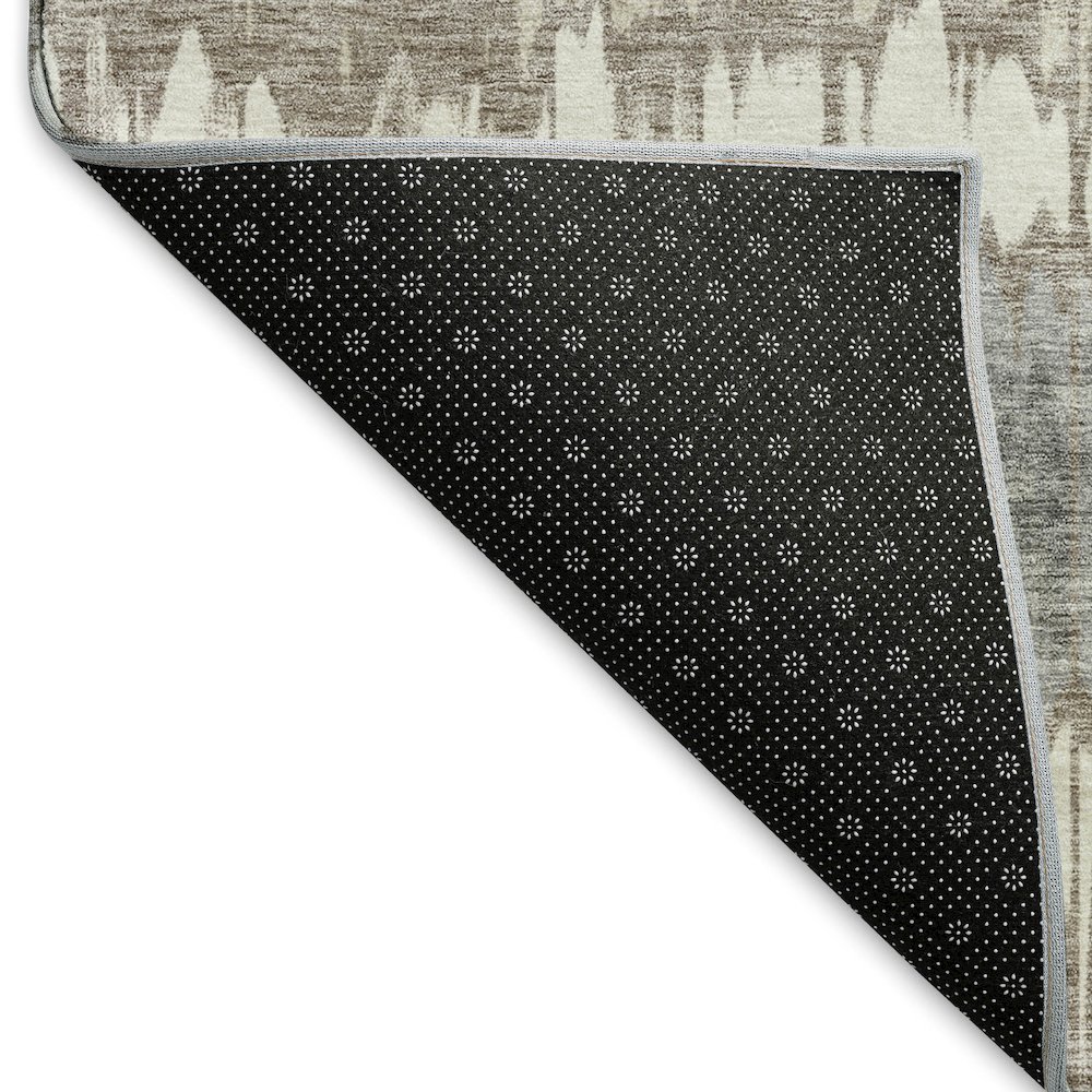 Machine Washable Indoor/Outdoor Neo Taupe 1'8" x 2'6" Rug. Picture 4