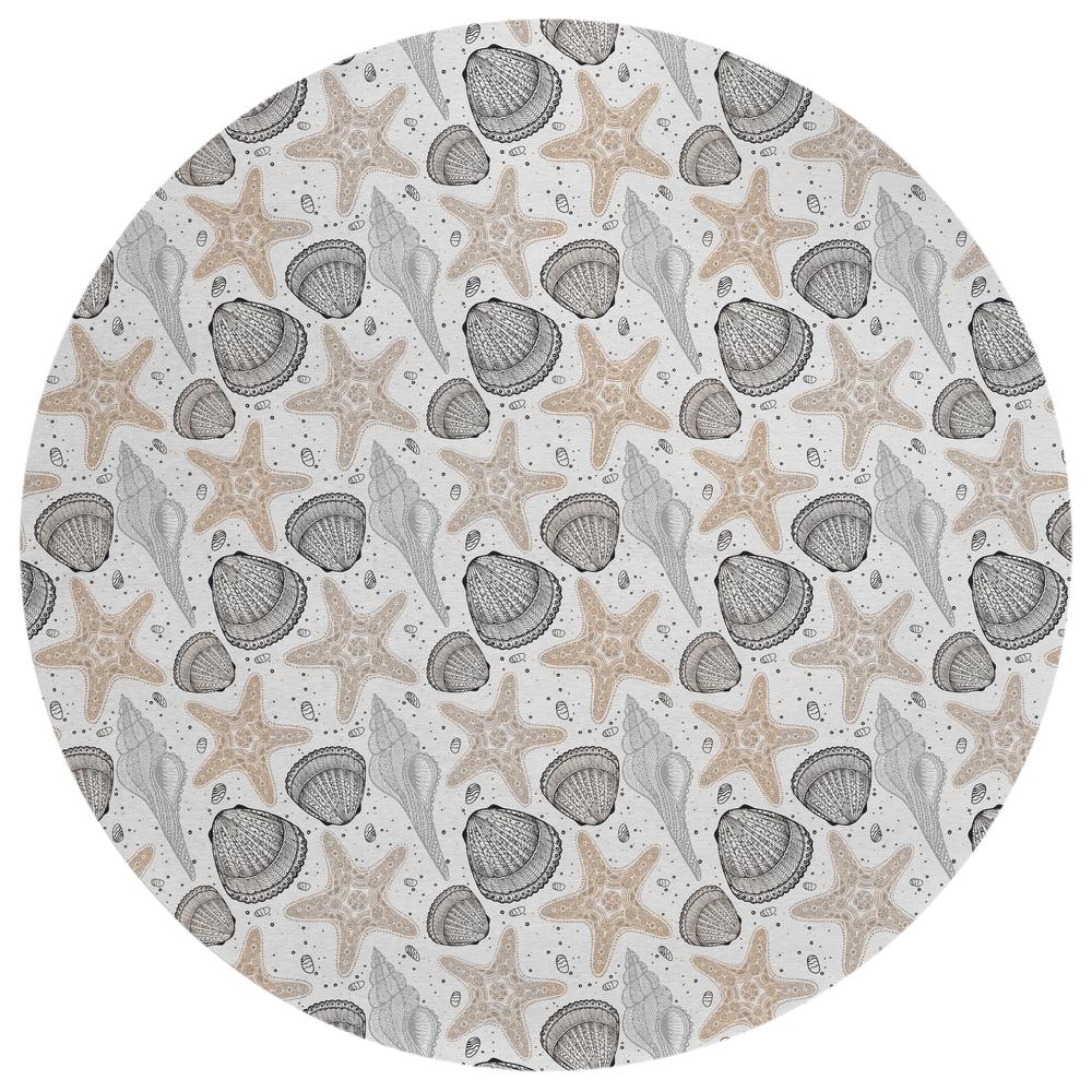 Indoor/Outdoor Surfside ASR34 Fog Washable 8' x 8' Round Rug. Picture 1