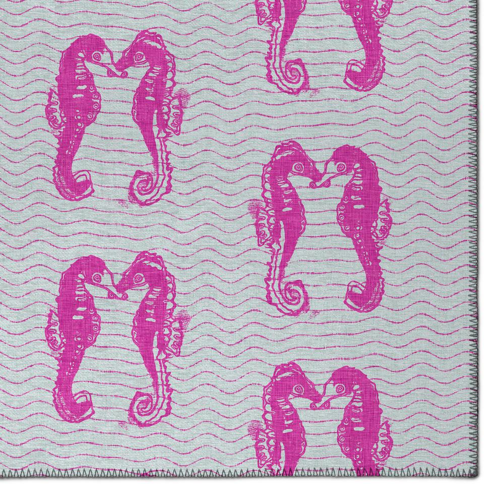 Indoor/Outdoor Seabreeze SZ15 Flamingo Washable 1'8" x 2'6" Rug. Picture 3