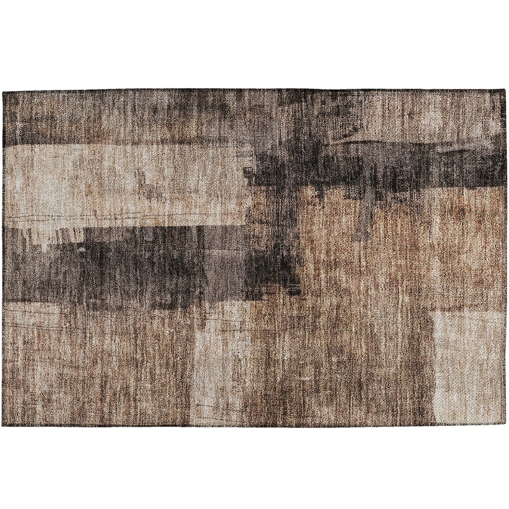 Indoor/Outdoor Nouveau Brown 1'8" x 2'6" Rug. Picture 1