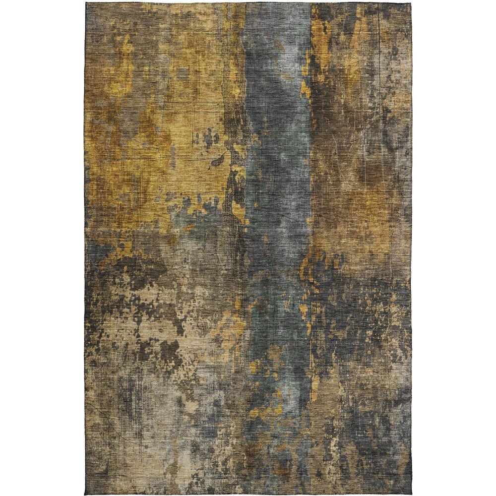 Indoor/Outdoor Nouveau Gray 2'6" x 3'10" Rug. Picture 1