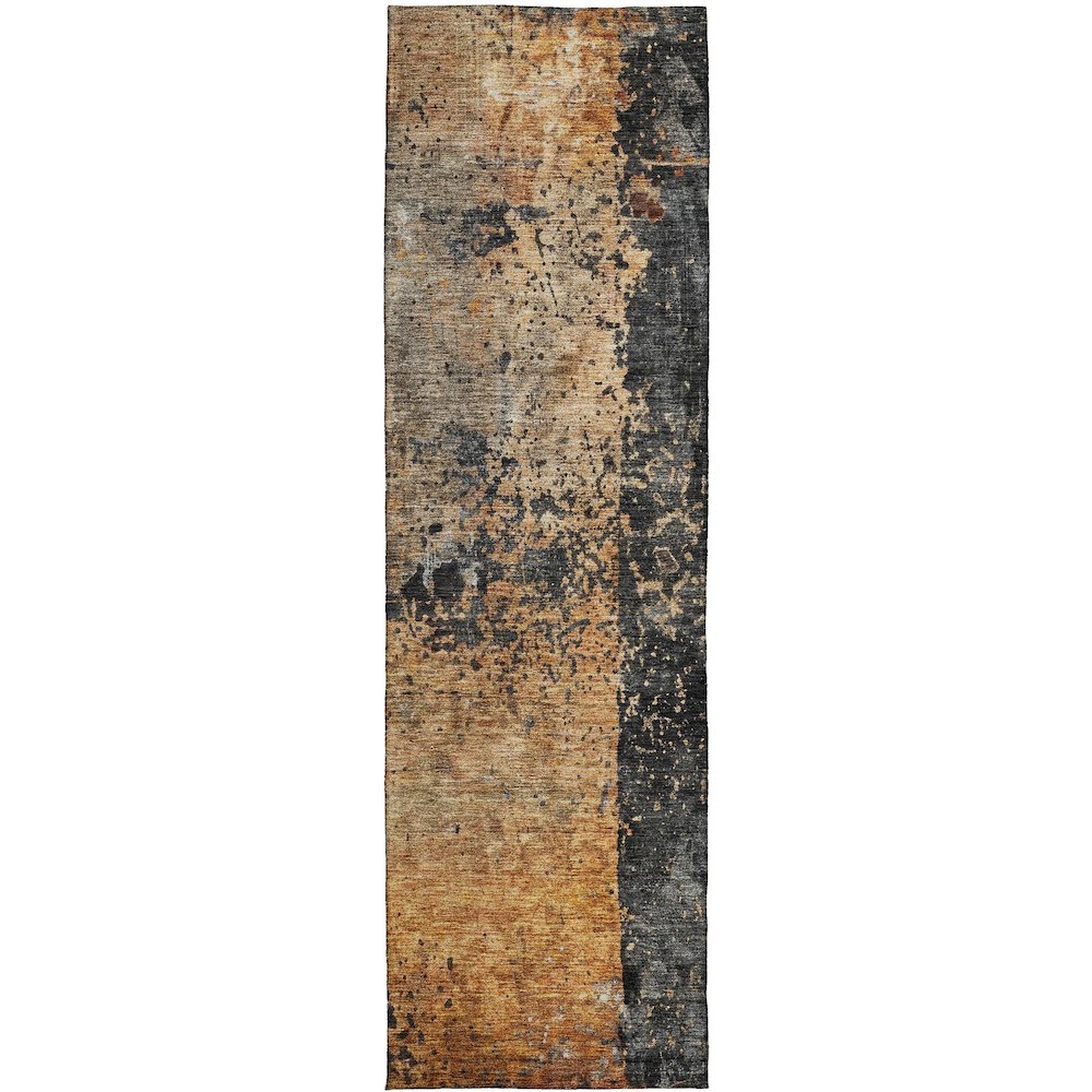 Indoor/Outdoor Nouveau Copper 2'3" x 7'6" Runner Rug. Picture 1