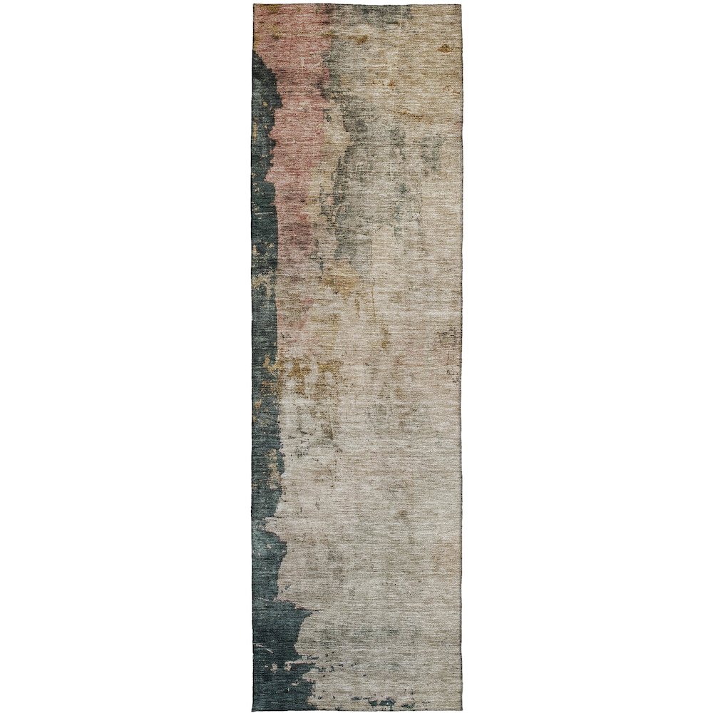 Indoor/Outdoor Nouveau Taupe 2'3" x 7'6" Runner Rug. Picture 1