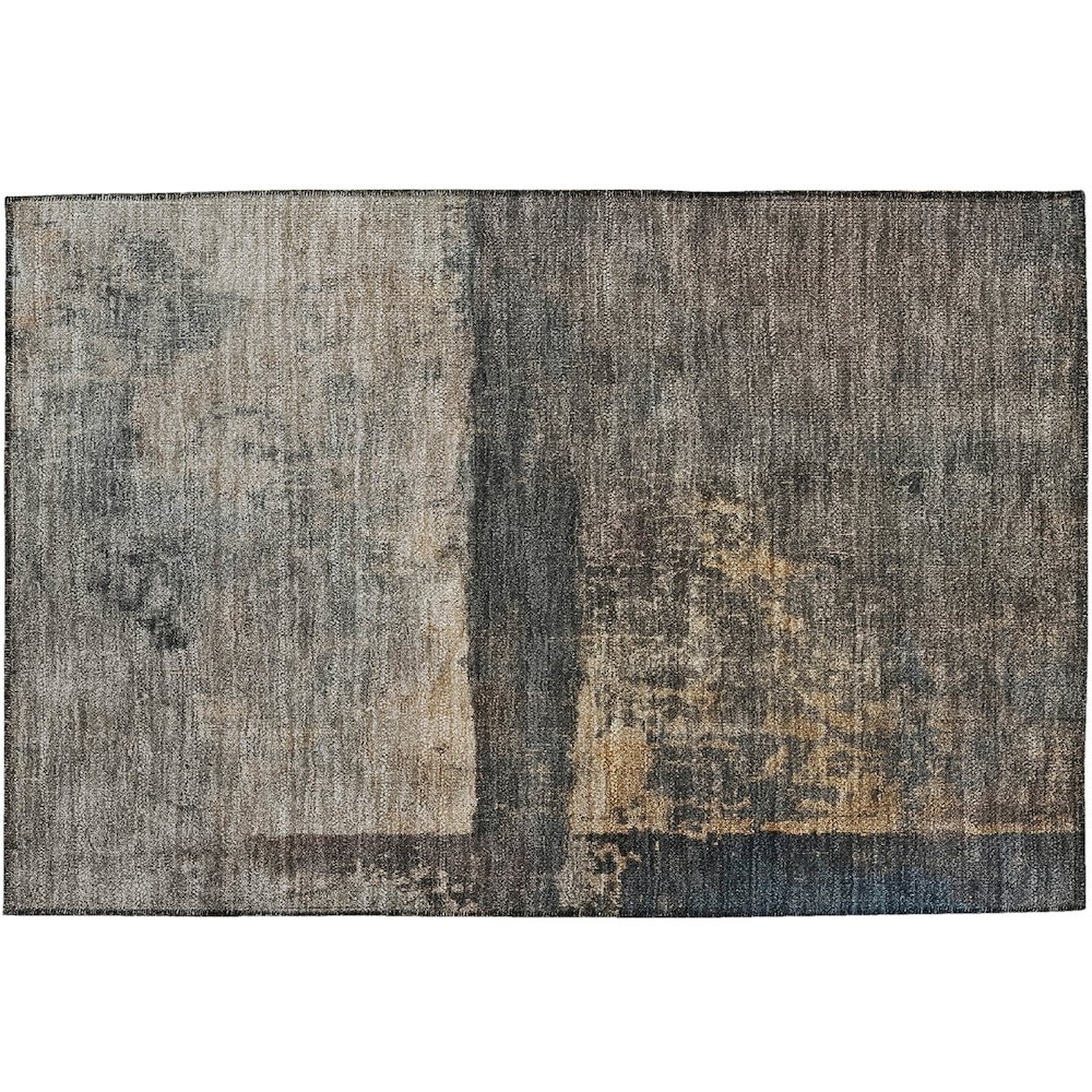 Indoor/Outdoor Nouveau Coffee 1'8" x 2'6" Rug. Picture 1