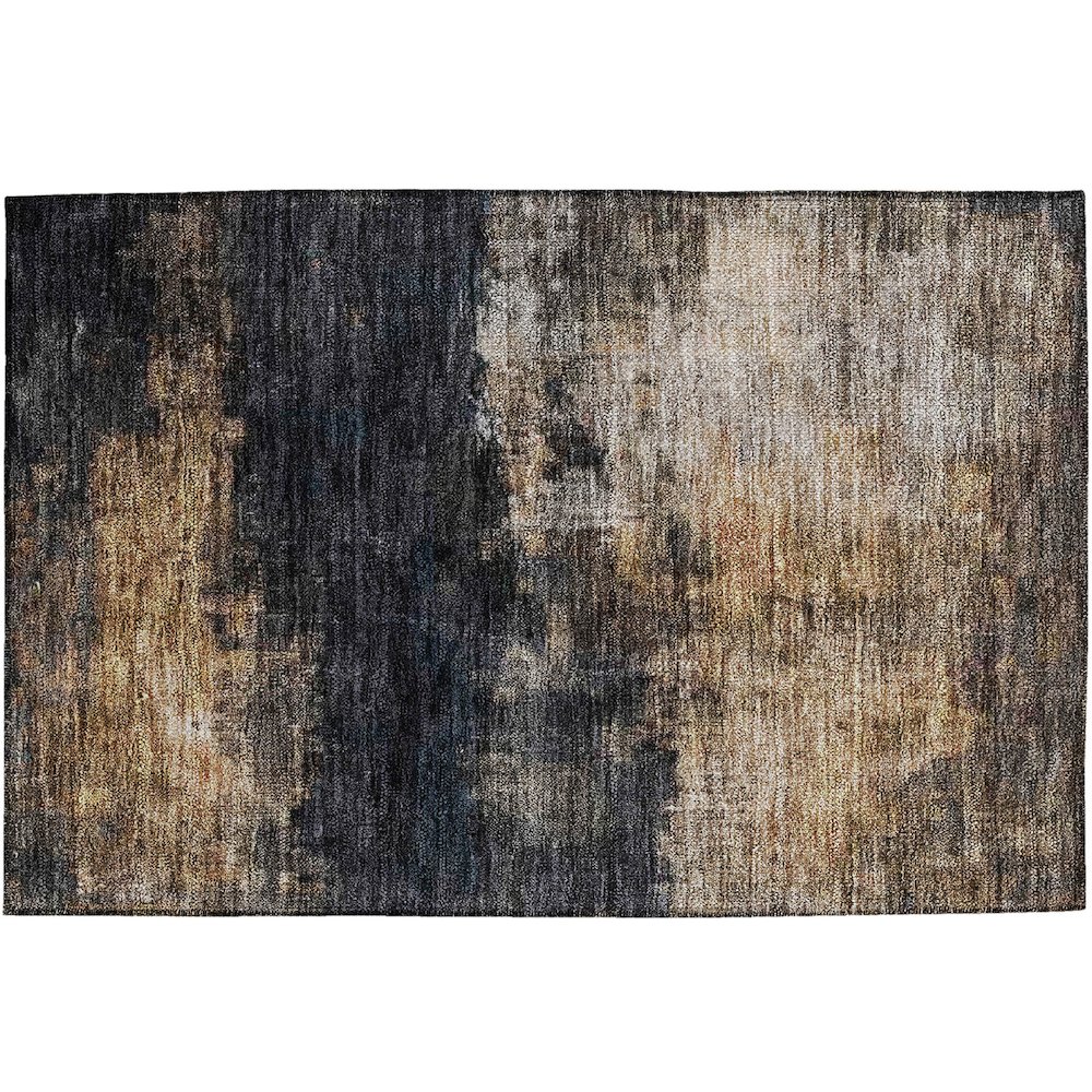 Indoor/Outdoor Nouveau Charcoal 1'8" x 2'6" Rug. Picture 1