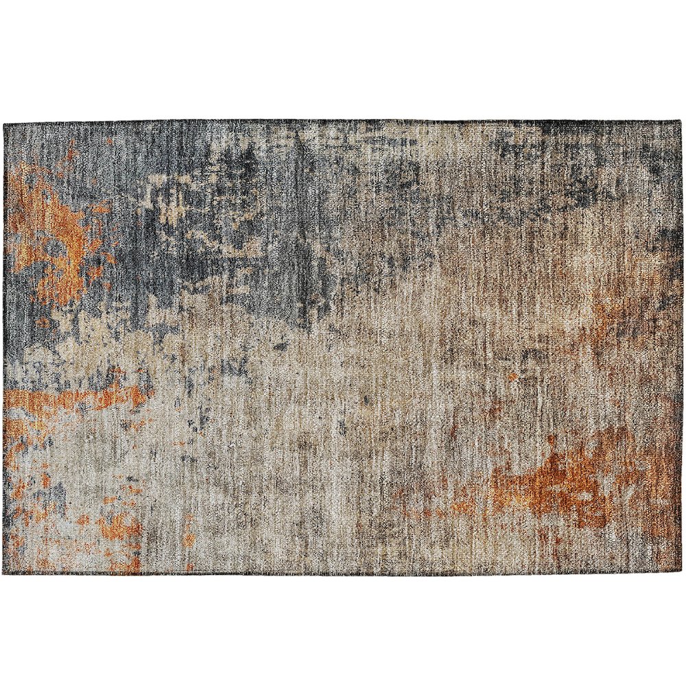 Indoor/Outdoor Nouveau Khaki 1'8" x 2'6" Rug. Picture 1