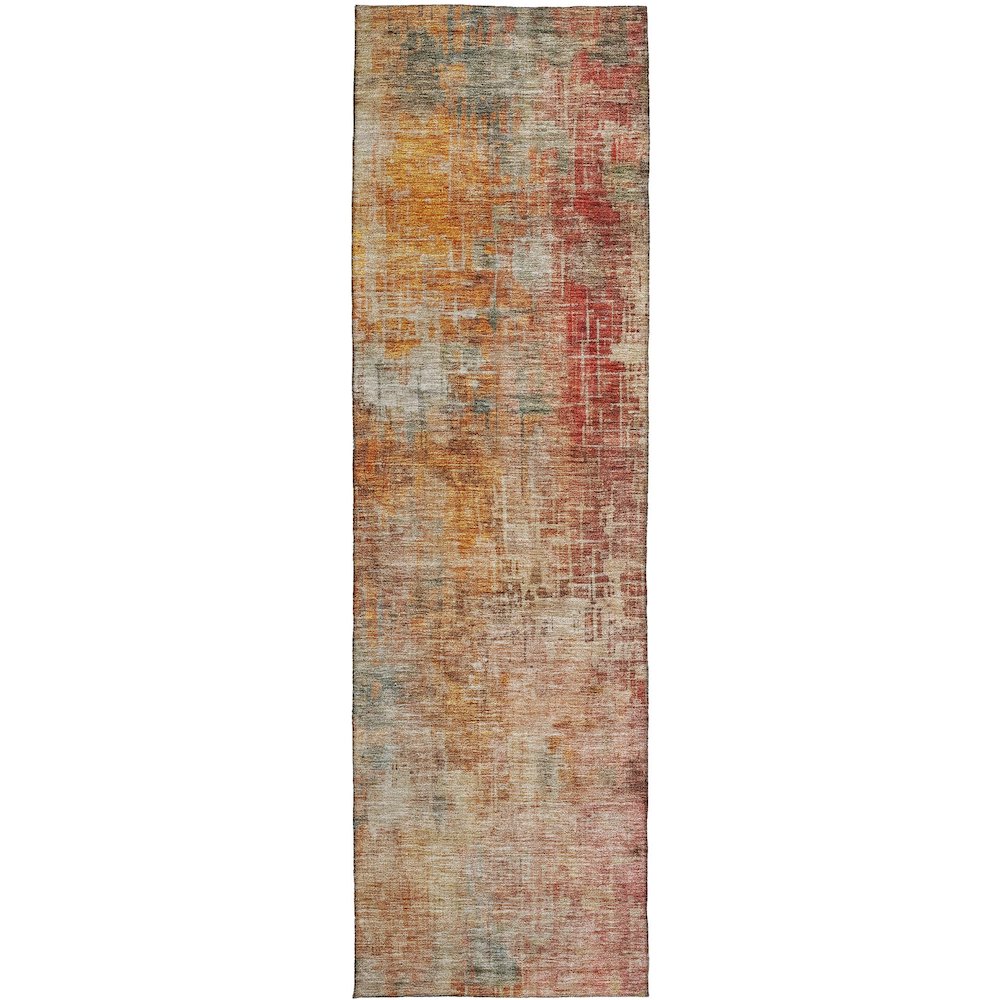 Indoor/Outdoor Nouveau Tan 2'3" x 7'6" Runner Rug. Picture 1