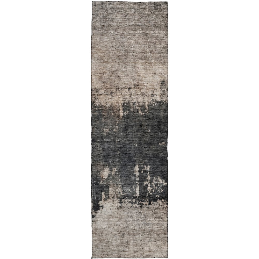 Indoor/Outdoor Nouveau Taupe 2'3" x 7'6" Runner Rug. Picture 1