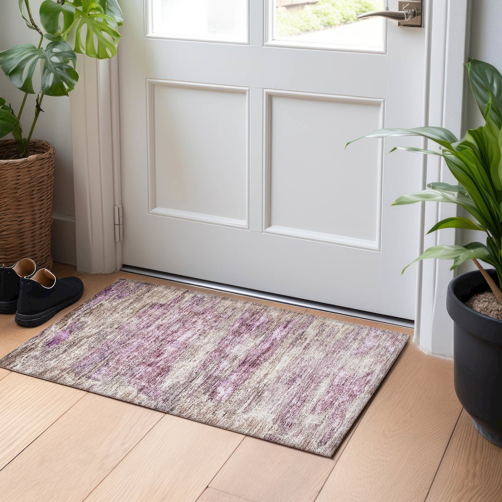 Indoor/Outdoor Nouveau Blush 1'8" x 2'6" Rug. Picture 5