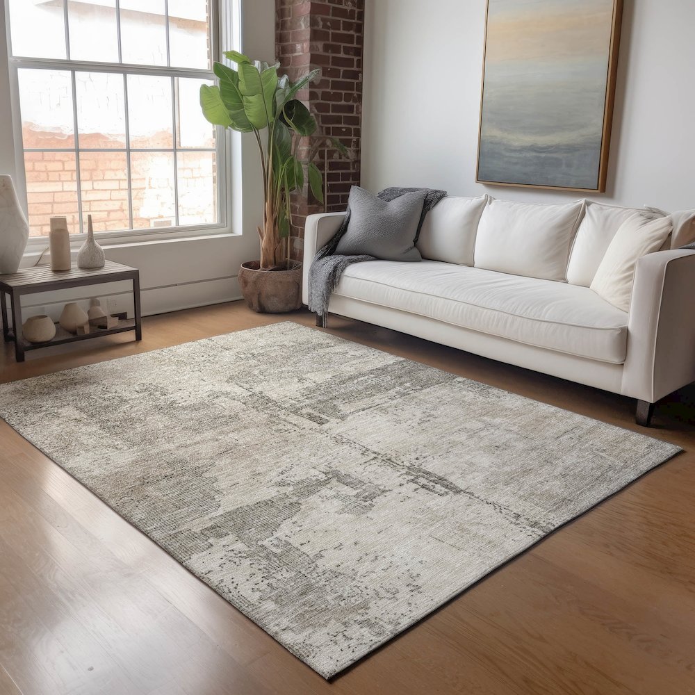 Indoor/Outdoor Nouveau Linen 2'6" x 3'10" Rug. Picture 5
