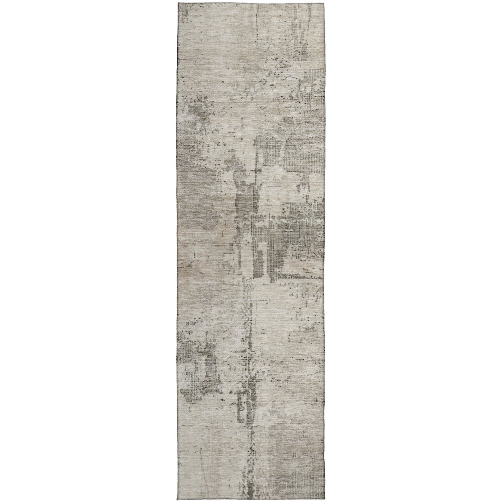 Indoor/Outdoor Nouveau Linen 2'3" x 7'6" Runner Rug. Picture 1