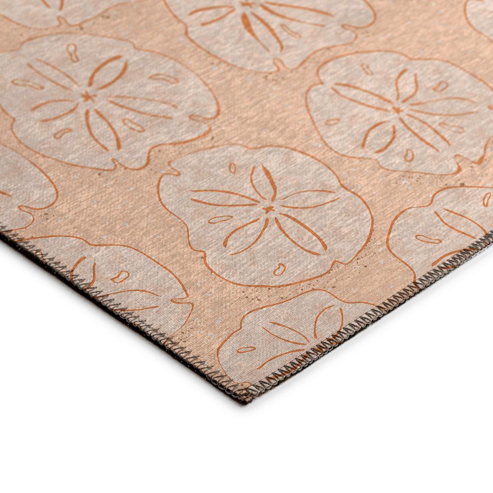 Indoor/Outdoor Seabreeze SZ10 Peach Washable 1'8" x 2'6" Rug. Picture 4