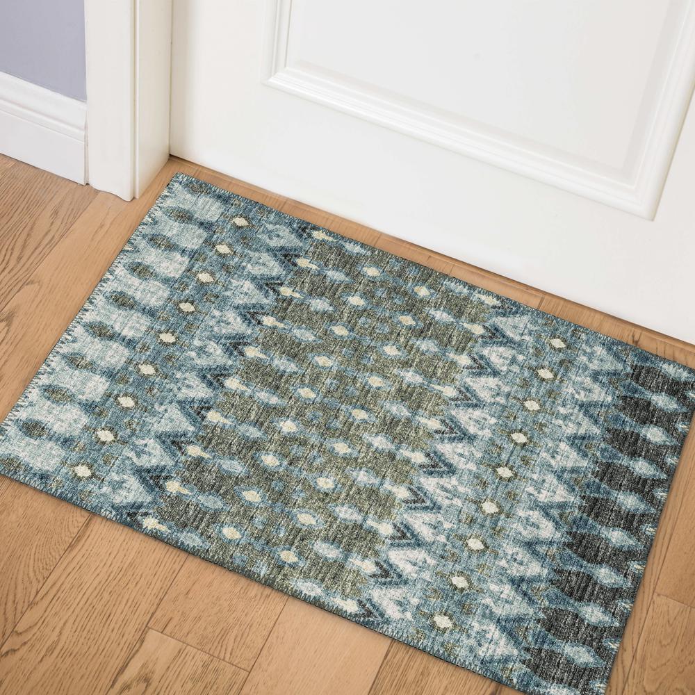 Bravado Moody Transitional Ikat 1'8" x 2'6" Accent Rug Moody ABV31. Picture 1