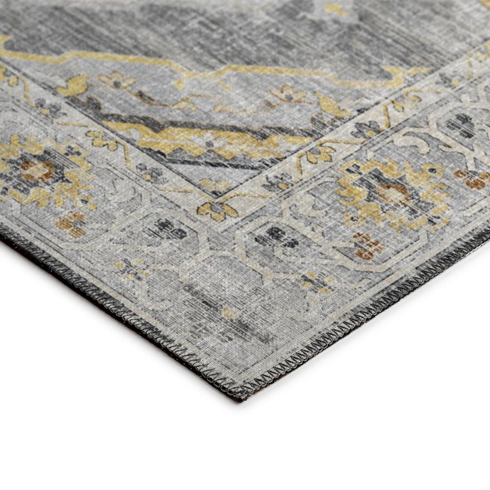Indoor/Outdoor Marbella MB1 Grey Washable 1'8" x 2'6" Rug. Picture 4