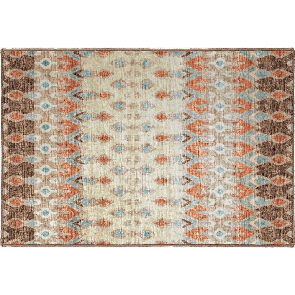 Brisbane BR1 Mocha 1'8" x 2'6" Rug. Picture 1