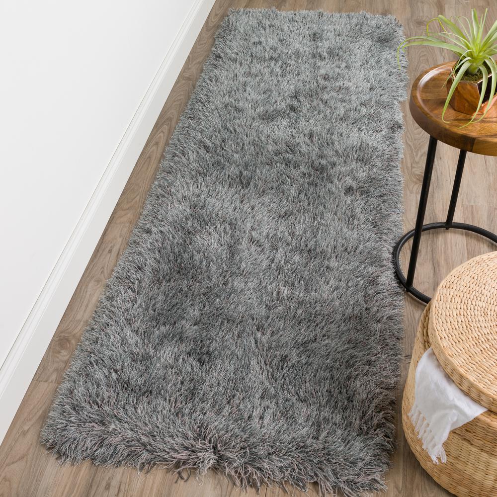 Impact IA100 Pewter 2'3" x 7'6" Runner Rug. Picture 2