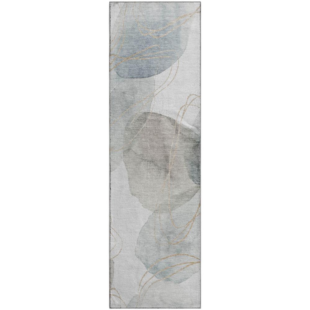 Luxury Washable Odyssey OY15 Pearl 2'3" x 7'6" Rug. Picture 1